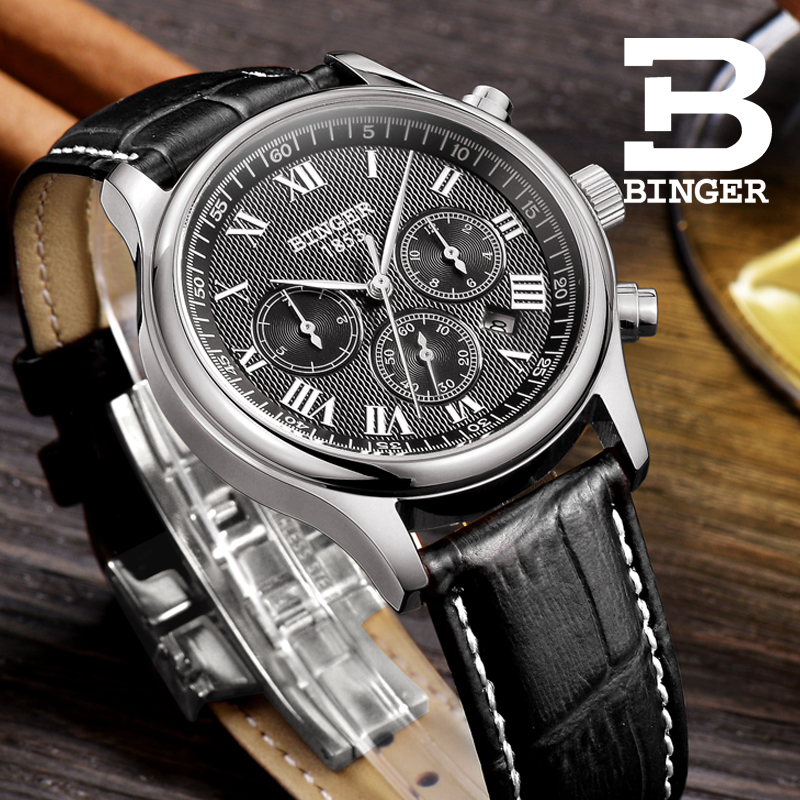 Đồng hồ nam automatic Binger PB6