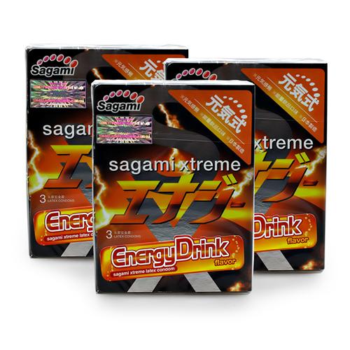 Combo 3 hộp Bao cao su Sagami Xtreme Energy