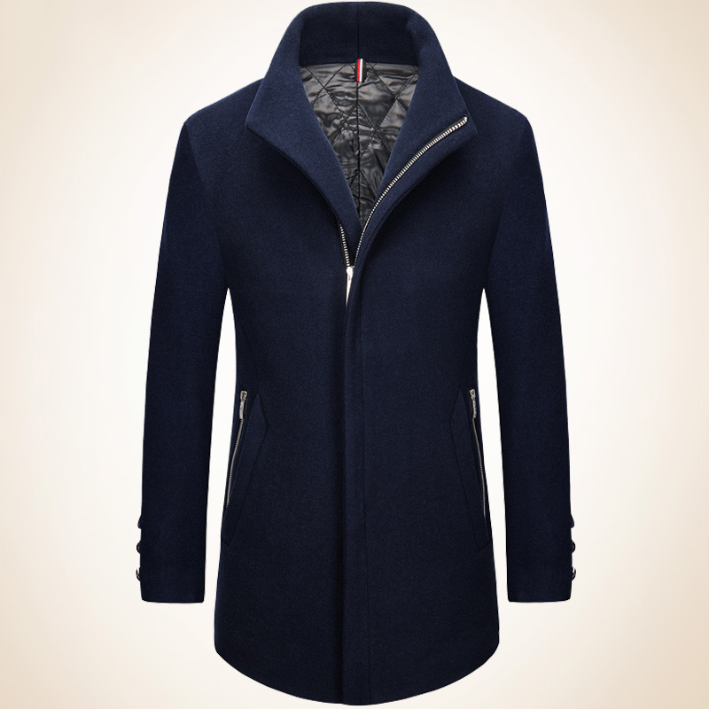 Áo khoác Top Coat dạ lông cừu khuy chìm KSLPT style Âu Mỹ 
